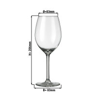 (6 Stück) Weinglas - VENICE - 410 ml - Transparent