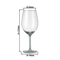 (6 Stück) Weinglas - VENICE - 530 ml - Transparent