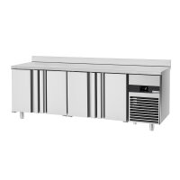 Kühltisch PREMIUM - 2,3 x 0,7 m - OHNE Türen, Roste & Schienen