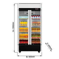 Getränkekühlschrank - 630 Liter - mit 2 Glastüren
