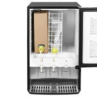 Dispenserkühlschrank - 65 Liter - Schwarz