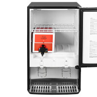 Dispenserkühlschrank - 65 Liter - Schwarz