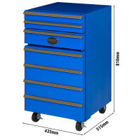 Kühlschrank „Werkstattwagen“ - 50 Liter - Blau