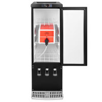 Dispenserkühlschrank - 110 Liter - Schwarz