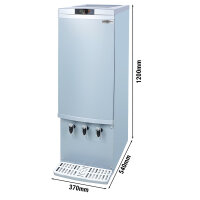 Dispenserkühlschrank - 110 Liter - Silber