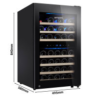 Weinkühlschrank Eco - 2 Klimazonen - 108 Liter -...