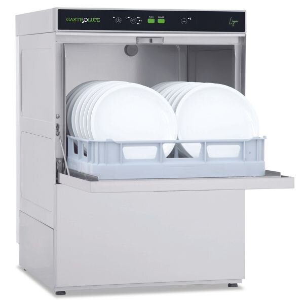 Gastrolupe Geschirrspülmaschine PROFI "LIYA Plus" - mit eingebauter Enthärtung und Nachspülpumpe